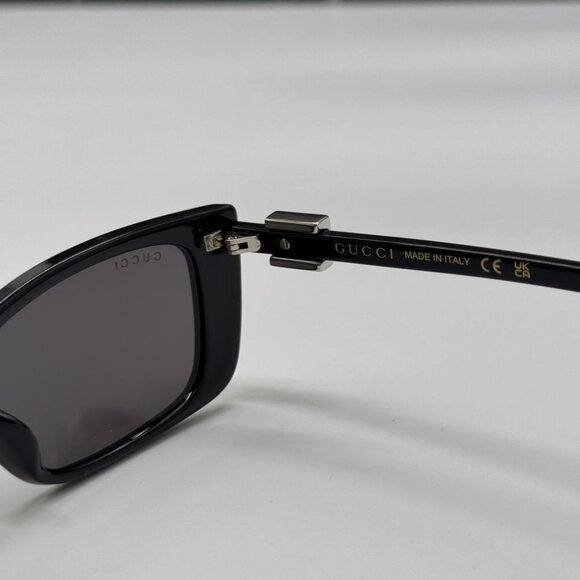 NEW GG1681S 001 GUCCI BLACK CAT EYE WOMEN GUCCI SUNGLASSES - Picture 10 of 11